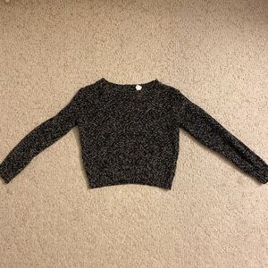 Warm cropped gray sweater